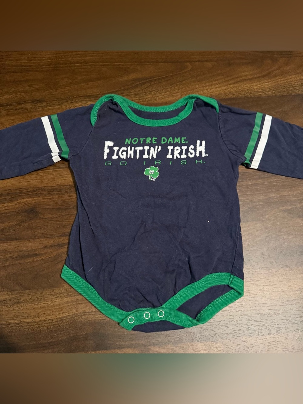 Baby boy notre dame onesie
